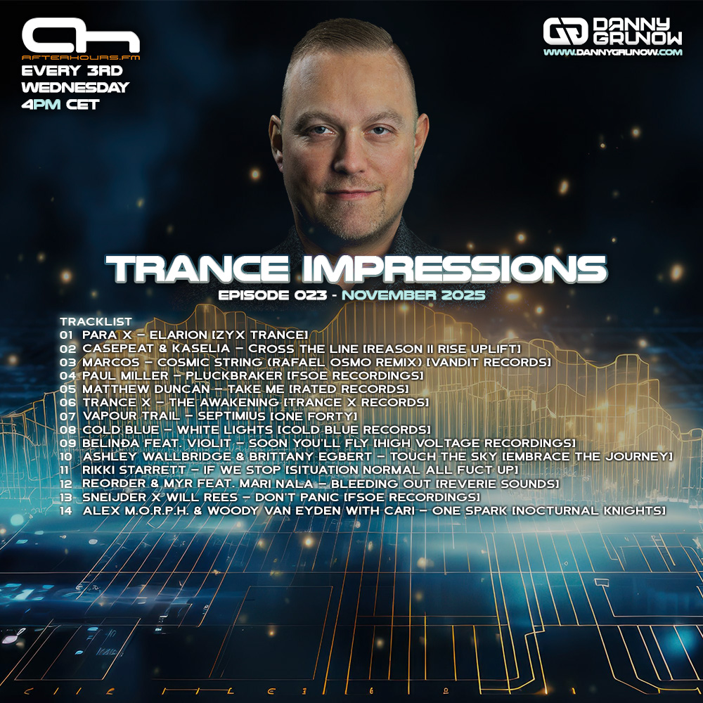 🚨 Now streaming!
 Trance Impressions 023 is live on SoundCloud 🎧💫
🎧 soundcloud.com/dannygrunow/tr…

#TranceImpressions #TranceFamily #NowStreaming