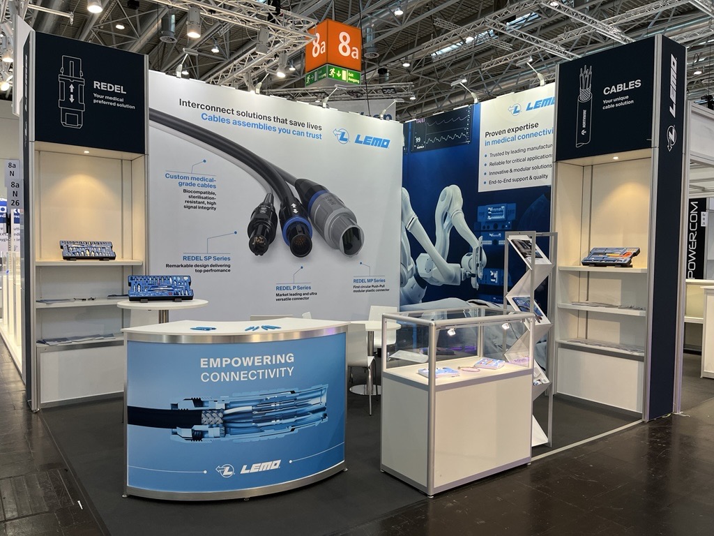 LEMOConnectors's tweet image. COMPAMED – Day 1! 🚀
Discover LEMO’s medical connector innovations: high-voltage &amp;amp; high-density, modular plastic, IP68, and single-use solutions. Complete interconnects with Northwire cables.
📍 Hall 8A – Stand N26 
#COMPAMED2025 #MEDICA2025 @MEDICA