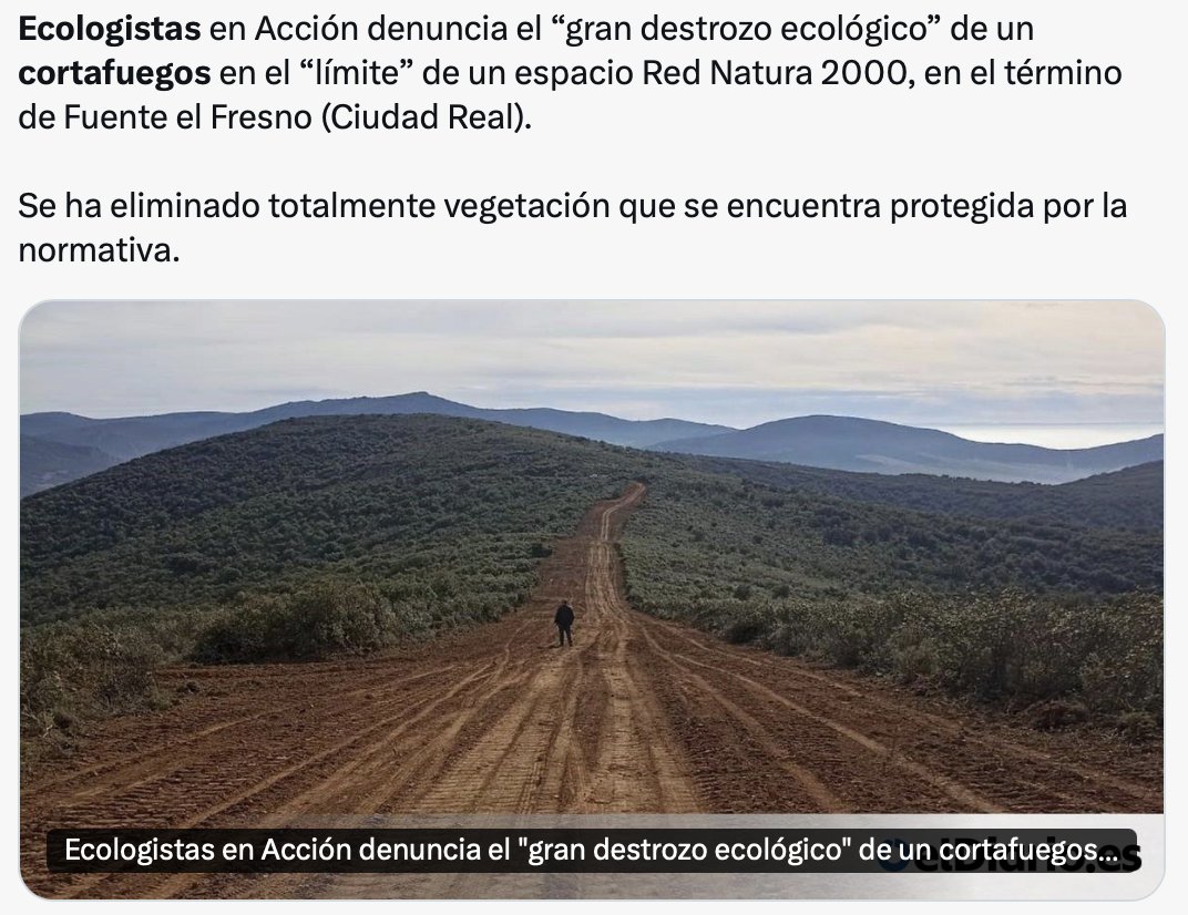 rescodedios's tweet image. Algunos grupos &quot;ecologistas&quot; consideran que los cortafuegos constituyen un &quot;gran destrozo ecológico&quot;.

Sin embargo, la ciencia e ingeniería son tozudas demostrando su necesidad: los cortafuegos por sí solos no frenan incendios, pero sí son necesarios.