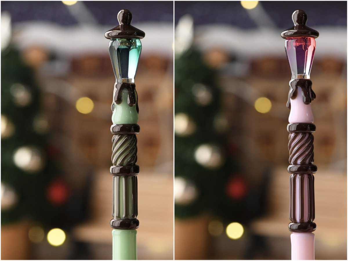 スイーツの街にはきっとこんな街灯が並んでいるはず…！🍫
#ガラス