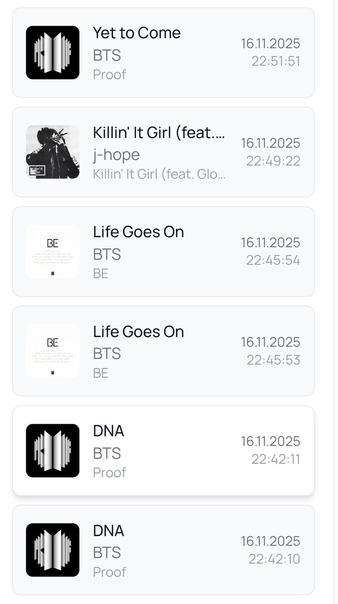 indigo_iridium's tweet image. Today, thanks to @banggie007, I&apos;ve finally managed to solve the huge issue of duplicating certain tracks during scrobbling and synchronization with b-cd.app, so let me tell you about it! 🥺✨️ 

FROM DUPLICATES TO ➡️  A NORMAL LIST OF TRACKS

RT please 💜 #bcdapp