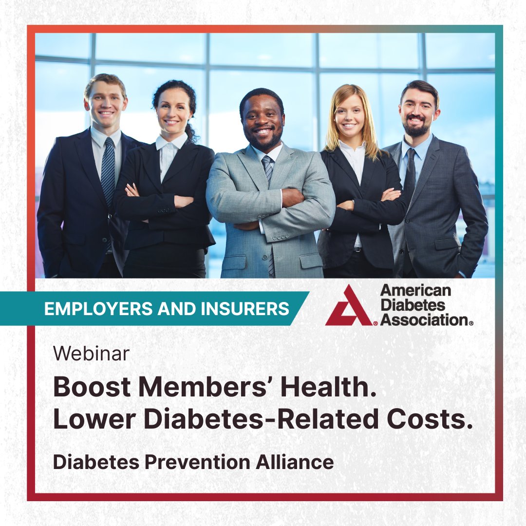 ADA_DiabetesPro's tweet image. 💡 New webinar recording!
Boost Members' Health. Lower Diabetes-Related Costs.
Discover how prevention strategies improve outcomes and reduce costs.
 
▶️ Access here: bit.ly/3JRlW0a
#DiabetesPrevention #HCP