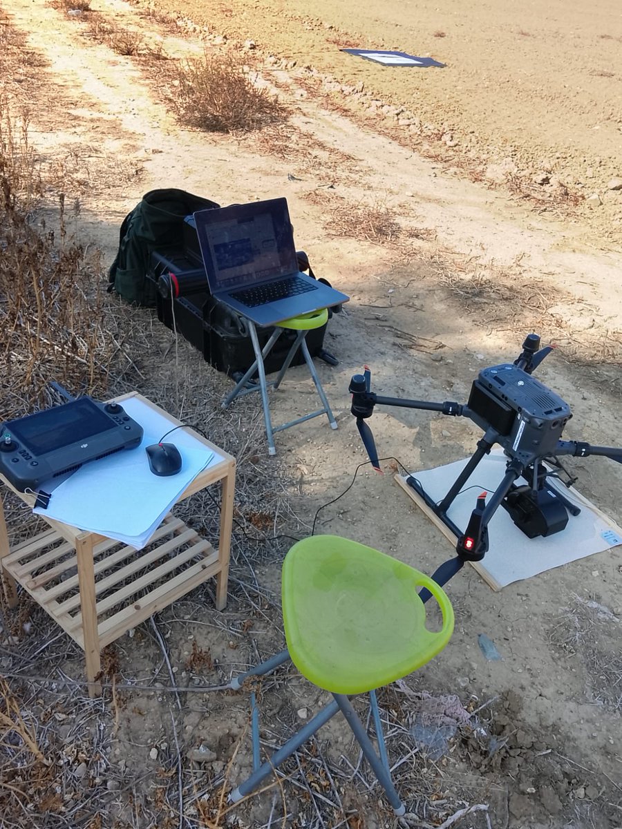 PHENOWEX's tweet photo. Our colleague Dr. Andreas Kamilaris form Cyens, together with team member Noor Sajjad, is contributing to the integration and calibration of a hyperspectral camera with a drone platform to enable high-precision data collection for advanced phenotyping. https://t.co/xq0opMX9bZ