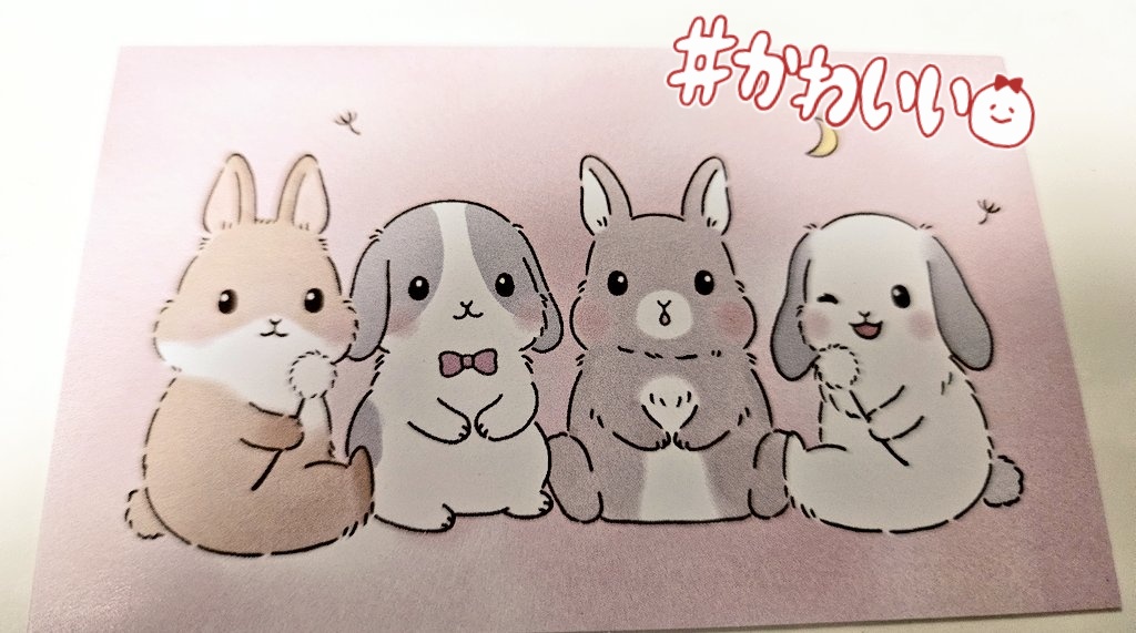 faily_moon_2222's tweet photo. えのこちゃん@enoko_illust にお願いして、🐰の新しい名刺が出来ましたー✨

今までの🐰の名刺持ってる人は分かると思うけど、新しくなる度にうさぎが増えています✨
今度のイベントからヒーリングをかけてお客様にお渡ししようと思います🤍 https://t.co/AnCXheCL3R