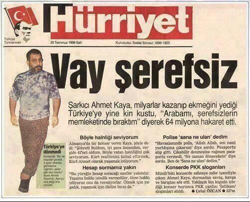 Ahmet Kaya 25 yıl önce bugün öldü.

Nasıl bilirdik?