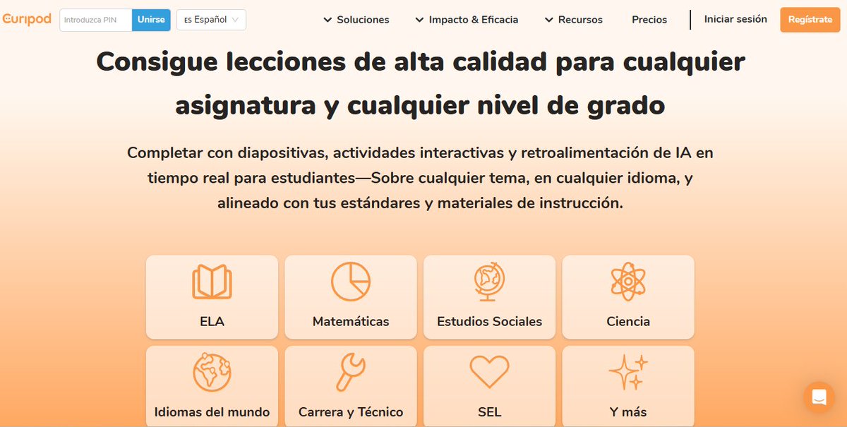 TicEducativas's tweet image. Clases dinámicas en segundos con Curipod. ⚡️ 

@curipodofficial usa #IA para crear lecciones K-12 interactivas. Fomenta el diálogo y da feedback en tiempo real, ¡transformando la participación estudiantil! 
#EdTech #TIC #IAenEducación #InnovaciónEducativa 
Conoce aquí 👉🏻…