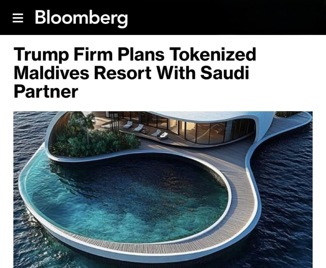 BinaryxPlatform's tweet image. 🌴 Trump Organization &amp;amp; Dar Global are launching the world’s first ultra-luxury tokenized resort in the Maldives.
80 villas. Fractional ownership via digital assets. Blockchain transparency.

Tokenization isn’t a trend — it’s the new real estate standard. 🚀