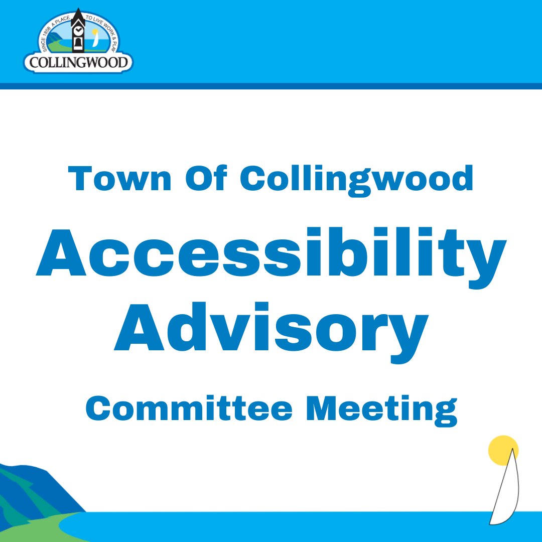 The Accessibility Advisory Committee will meet next on Thursday, November 20, 2025  at 2:00 p.m. To view the full agenda and stream the meeting live go to our new website at ow.ly/TuZo50XsTgv .