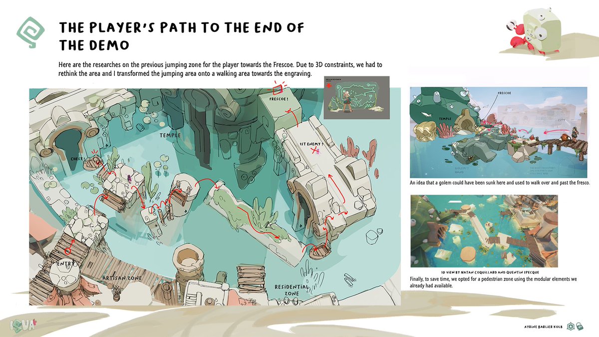 Ayrine17's tweet image. Hello Hello !!! 🌊🏝️
I come back with the 3rd part of the ISUA game Project !

It&apos;s a graduation project I did in a team to produce a game in 5 months ! 
🌊🐟🦀A big thanks to my teammates and our mentor&apos;s feedbacks !

💼-&amp;gt; artstation.com/artwork/3Ezkxm