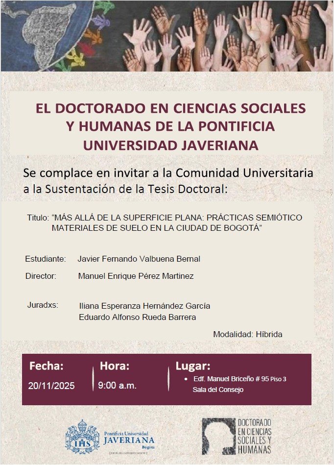 Feliz de haber asesorado esta tesis doctoral la cual se inscribe dentro de nuestra linea de investigación sobre Territorialidades Periféricas Urbano-Rurales en las ciudades contemporáneas aportes desde <a href="/fearpuj/">Facultad de Estudios Ambientales y Rurales</a> :