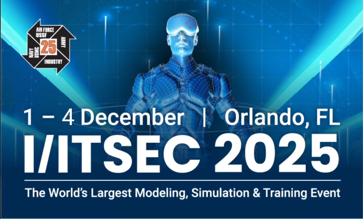 SummitET's tweet image. In less than a month, @SummitET will be at @I-ITSEC 2025, the world’s conference for modeling, simulation and training in #Orlando.

Use code EXHVIP25 for free entry to the trade show exhibits.
iitsec.org/attend/registr…