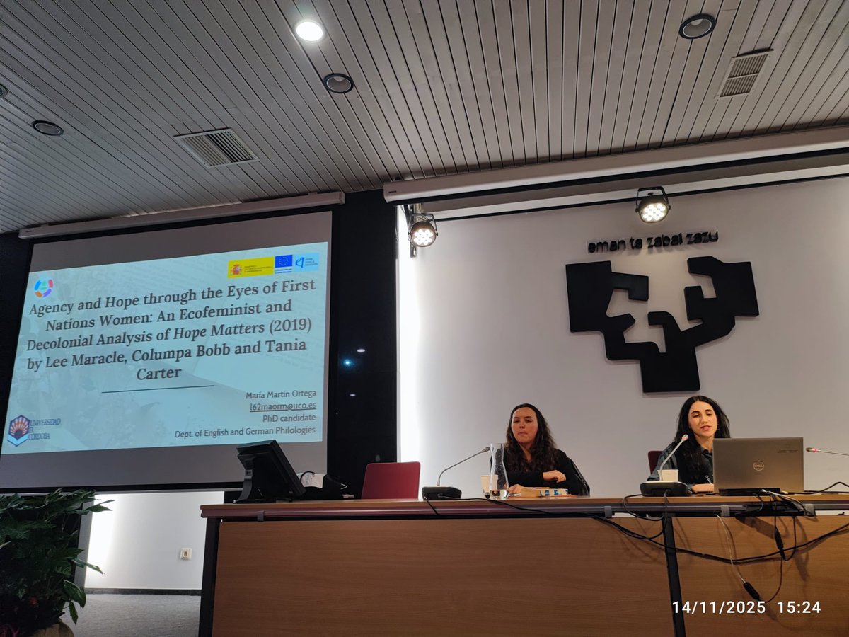 Continuing our contributions to the 48th AEDEAN Conference (UPV/EHU), our hoper María Martín Ortega delivered a powerful talk, exploring agency, hope, and decolonial futures in the anthology _Hope Matters_ (2019)#hope <a href="/aedeaninfo/">AEDEAN</a>