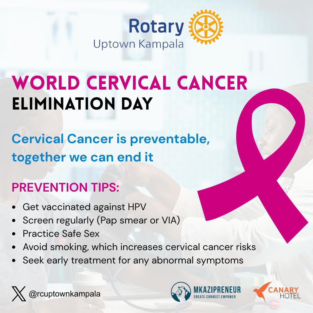 rcuptownkampala's tweet image. Today, we join the world in commemorating World Cervical Cancer Elimination Day.

We remain committed to raising awareness &amp;amp; strengthening prevention efforts by consistently integrating cervical cancer screening, HPV vaccination awareness &amp;amp; early-detection education into our…