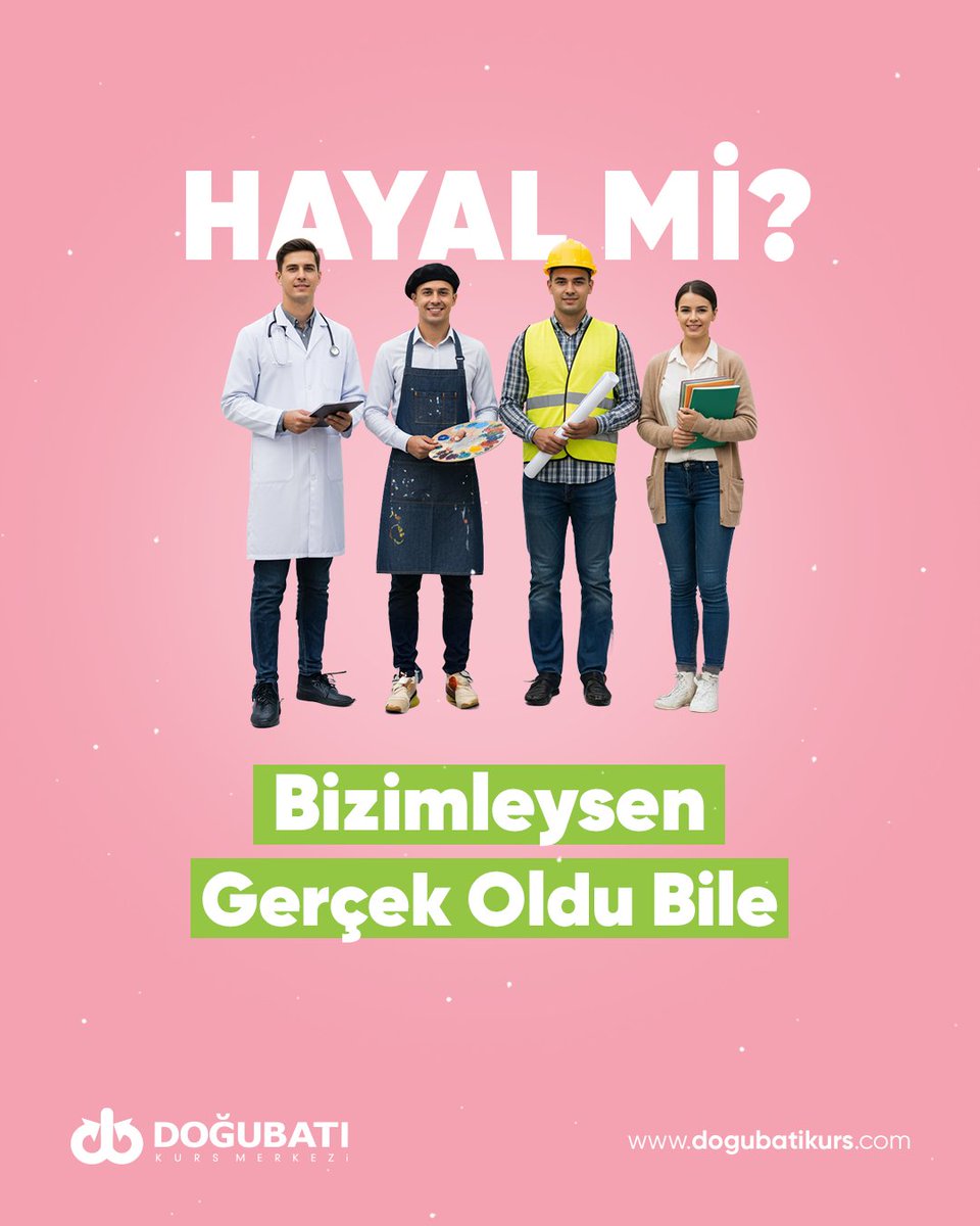 “Başardım!” gururunu ailene yaşattın mı? 💛

Doğu Batı olarak biz, o hayali gerçeğe dönüştürmen için sana disiplin, inanç ve doğru yolu sunuyoruz. 💪

Düşünmeyi bırak, harekete geç.
Hayalini bize anlat, birlikte o yolda ilerleyelim. 🌟

#motivasyon #hedefeodaklan #başarıyolculu