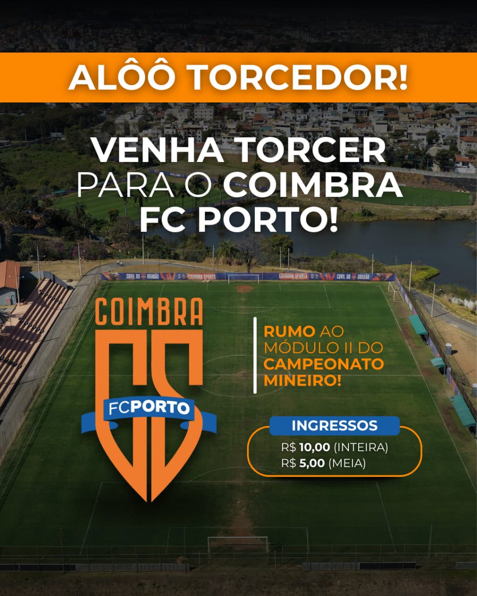 🏆⚽ VALE O TROFÉU DE CAMPEÃO MINEIRO PARA CONTAGEM! 

🥇 Pela primeira vez na história, a cidade de Contagem vai receber uma final que pode valer o título de campeão mineiro profissional! 

🏟️ Uma vitória simples neste sábado, (22/11), às 15h, no Estádio Flávio Guimarães, contra