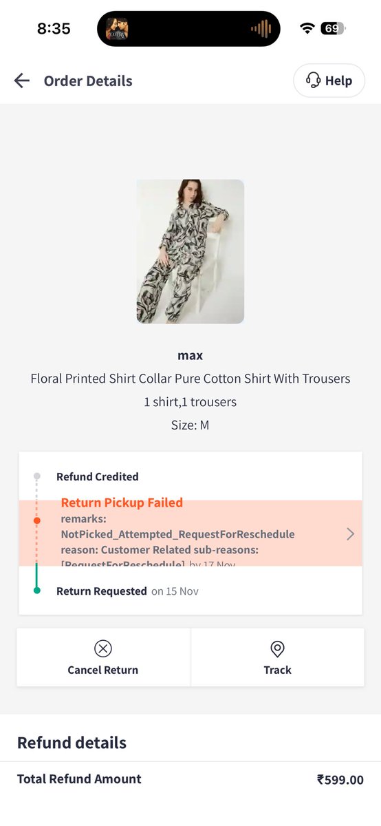 MeRajpreet's tweet photo. I’ve been calling customer care for 1 month, repeating the same issue. They promise pickup every time but 3 times the pickup guy came and didn’t take the return.
No resolution. Completely frustrating and unacceptable. 🙄 https://t.co/dKj8UvYCTm
