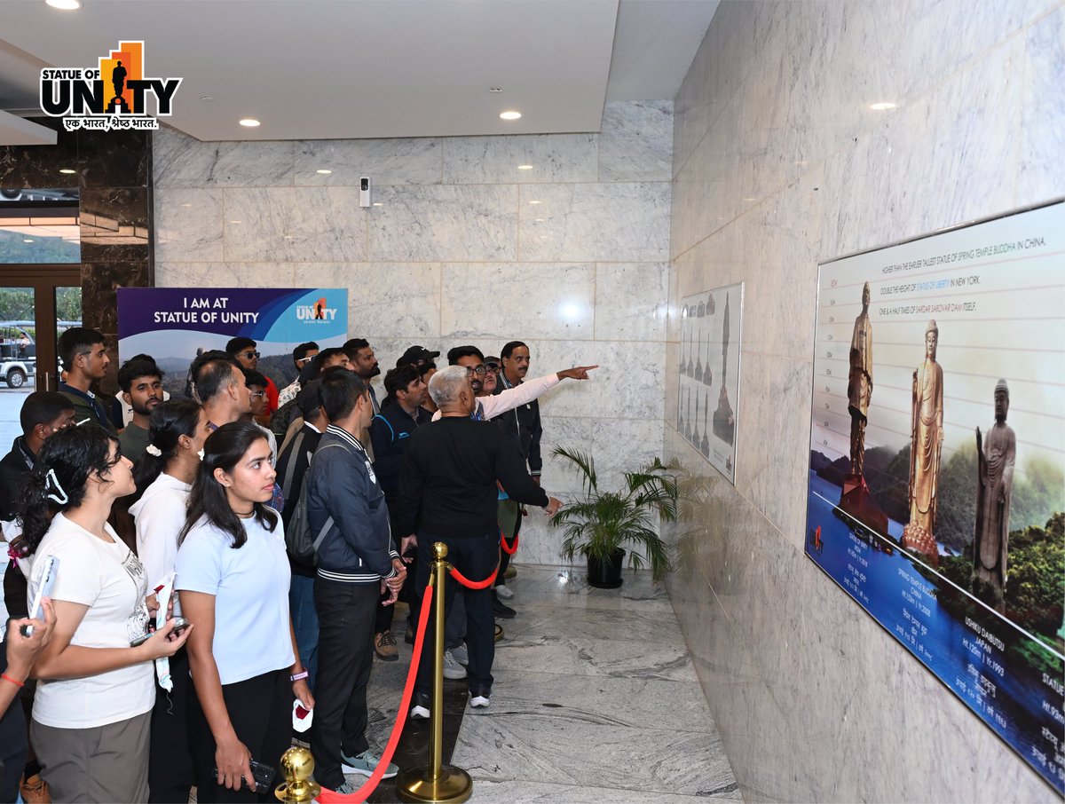 souindia's tweet image. The winners of The Unity Trail visited the Statue of Unity today and were honored for their remarkable cycling achievement.
#TheUnityTrails #EktaNagar #StatueOfUnity #150YearsOfSardarPatel