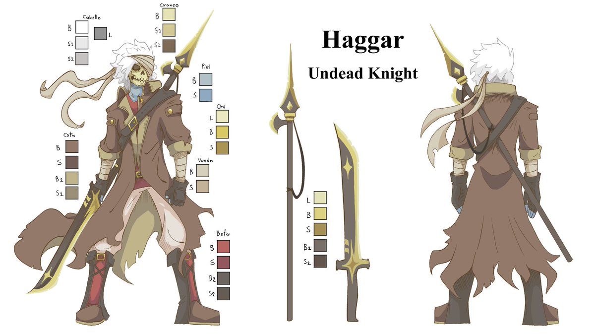 Character  Haggar undead knight #characterdesign #conceptart