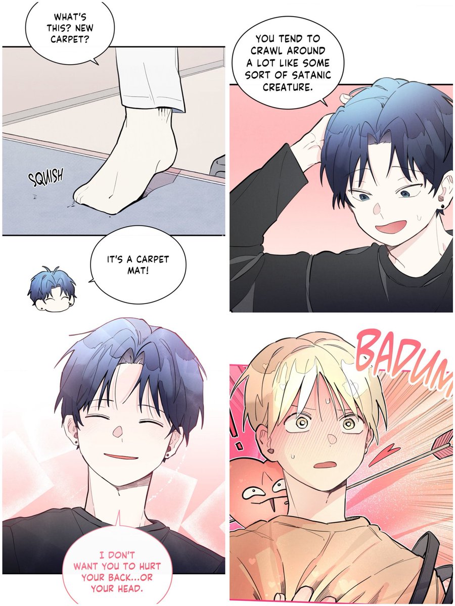 When your bf buys carpets so you can crawl around and not hurt yourself 🥹