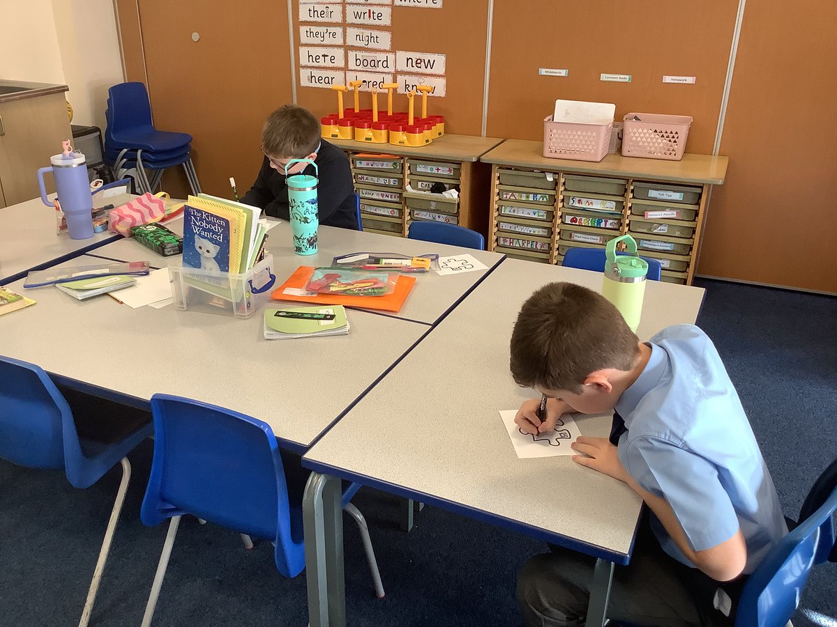 Y5A took part in Prayer for Peace today, writing on jigsaw pieces how we can show peace in our school. <a href="/OSJ_RE/">OSJ_RE</a>