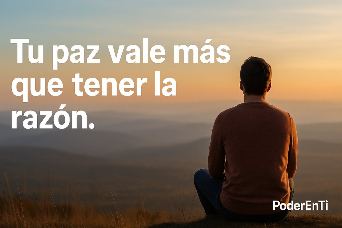 PoderEnti's tweet image. Tu paz vale más que tener la razón. #PoderEnTi

Invita a tu comunidad a identificar una discusión o preocupación que puedan soltar hoy para cuidar su paz.

#pazinterior #soltar #bienestaremocional