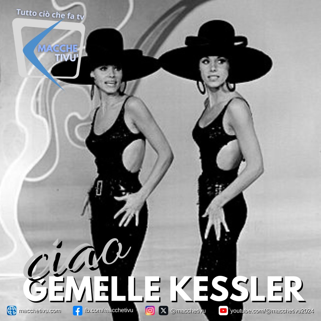 macchetivu's tweet photo. Addio ad Alice ed Ellen Kessler, icone degli anni Sessanta. Si sono spente insieme a 89 anni nella loro casa di Grünwald, vicino a Monaco di Baviera.
#Kessler #AliceKessler #EllenKessler #MusicaItaliana #Spettacolo #Icone #Anni60 #Addio #Cultura #StoriaDelloSpettacolo https://t.co/PKDRHH2od4