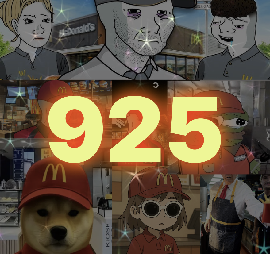 CrockoSoll's tweet image. $925 aka 9-to-5. 

The number of employment. 

The number that degens fear the most. 

Get your $925.