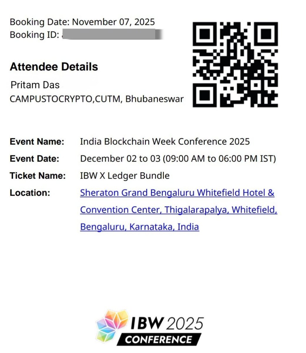 Priko_rax's tweet image. @nxtman0z, @Meghasahu3125,  @DibyadishaSahoo,@Ashuuuuu007 &amp;amp; I are ready for @IBWofficial! 🚀
We want to explore, learn, connect &amp;amp; grab new opportunities — and get inspired by the builders shaping Web3. ⚡
@EndlessDomains
#IBW2025 #Web3India #BlockchainCommunity #BuildersEra