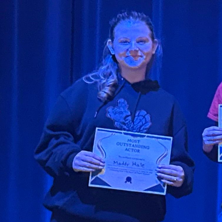 CONGRATS to the CHS One Act Team on their 3rd place finish at the Region 3D Championships this past weekend!   Congrats also to Maddy Hale on being named as one of the "Outstanding Actors" for the competition.