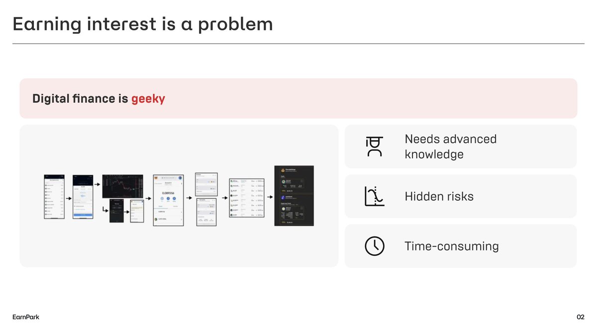 _Earnpark's tweet image. Earning interest shouldn’t be hard.

📈Over 1B people are expected to join the crypto space in the next 5 years.
As crypto adoption grows, essential banking tasks, like earning interest, will become necessary for crypto users, just as they are in traditional finance today.