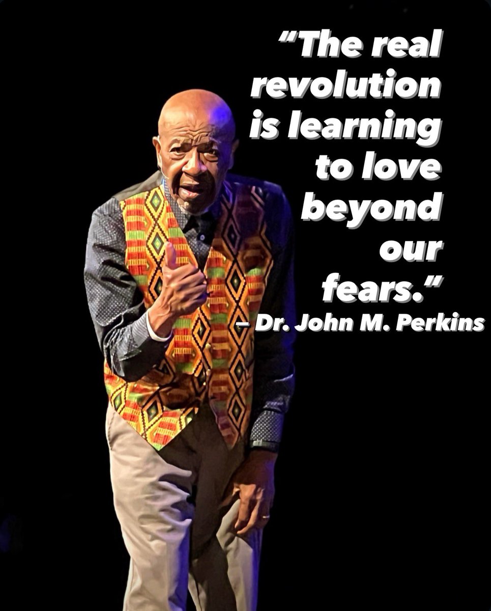 Love is the Movement.
When Dr. John M. Perkins says, “The real revolution is learning to love beyond our fears,” he’s not giving us a quote… he’s giving us a road map.
A call to rise.
A call to reconcile.
A call to courageous love — the kind that heals neighborhoods, families,