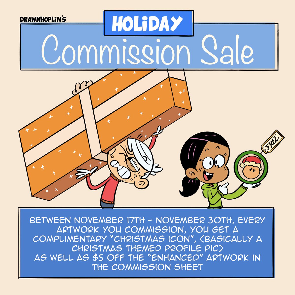 lay_off_da_loud's tweet image. Here’s a little deal for the rest of the November, I made this last night, appreciate the artwork
(Check the pinned post for the commission sheet/info)
#TheLoudHousefanart #TheLoudHouse #LoudHouse