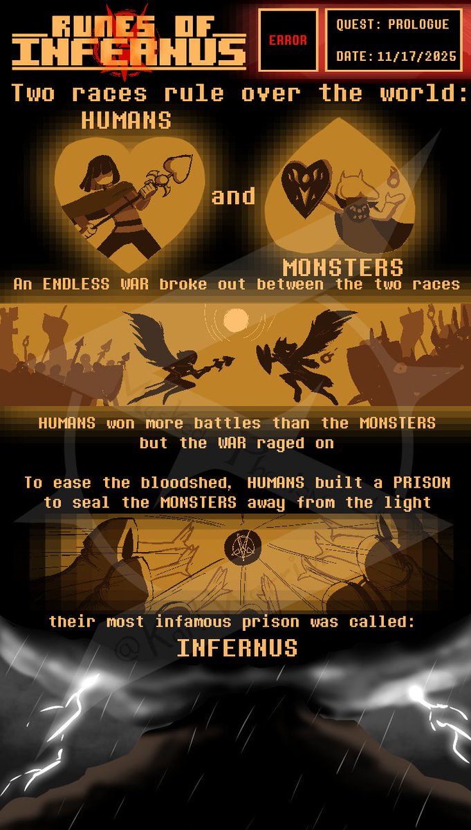 KarlWarrior47's tweet photo. - RUNES OF INFERNUS -
QUEST 1 : PROLOGUE
#fanart #comic #underale #undertaleau #au https://t.co/u38Q5ED6jM