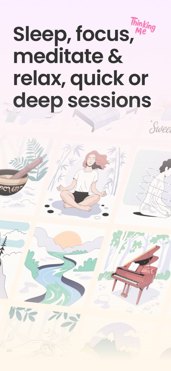 thinkingmeapp's tweet photo. 👋 Looking for 1,000 users to try Thinking Me — an AI meditation guide you can talk to.
Get personalized meditations, mood/sleep tracking &amp; instant guidance.
Want a 7-day Premium trial? Post 1 screenshot + your experience, then DM your ID.
Search “Thinking Me” on the App Store 🌿 https://t.co/cnXOrY31wh