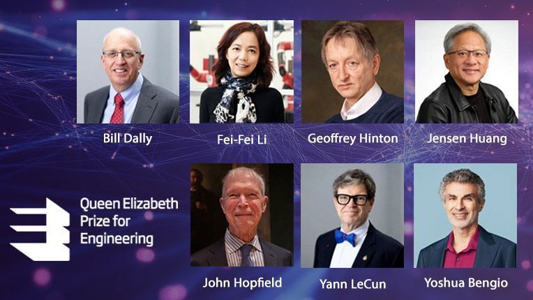TheOfficialACM's tweet image. 👏 Congrats to the 2025 #QEPrize winners for pioneering Modern Machine Learning—
including #ACMTuringLaureates Yoshua Bengio, Geoffrey Hinton &amp;amp; Yann LeCun, #ACMFellows Fei-Fei Li and Bill Dally, along w/ John Hopfield (Princeton) &amp;amp; Jensen Huang (NVIDIA). buff.ly/zfBjzIo