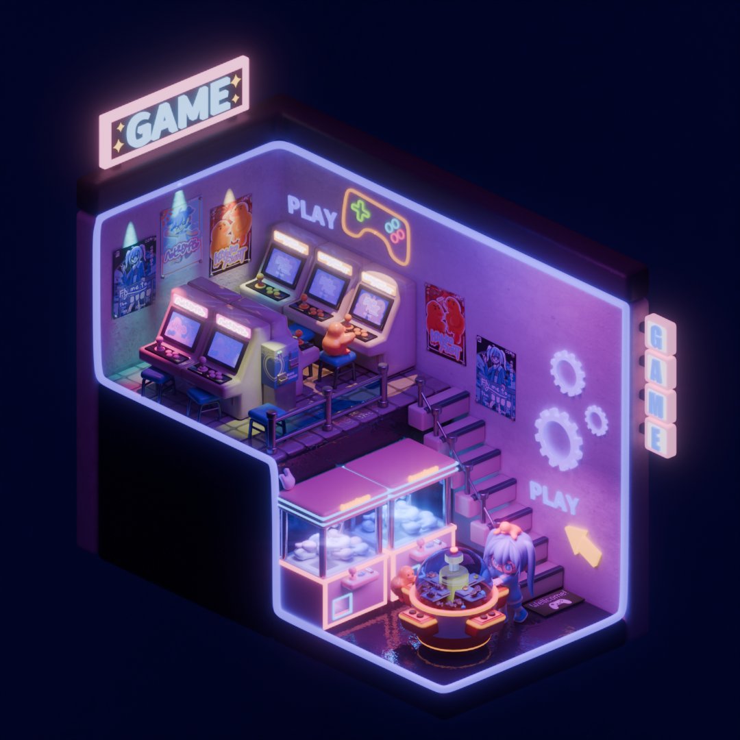 1枚目 : ありえん雑な下書き
2枚目 : 立方体を置いて大体どこになにを作るか決める
3枚目 : 気合で完成