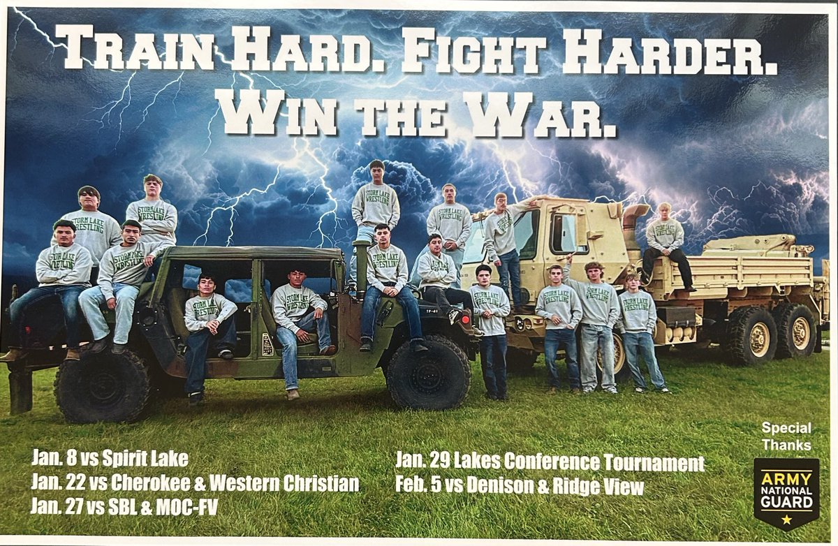 It’s go time! This weeks’s schedule:

M- HS Practice 3:40, 3-6 Grade Tornado Wrestling Club 5:45-6:45
T- HS Practice 3:40, K-2 Grade Tornado Wrestling Club
W- HS Practice 3:40
Th- HS Practice 3:40
F- HS Practice 3:40

#GoBigGreen