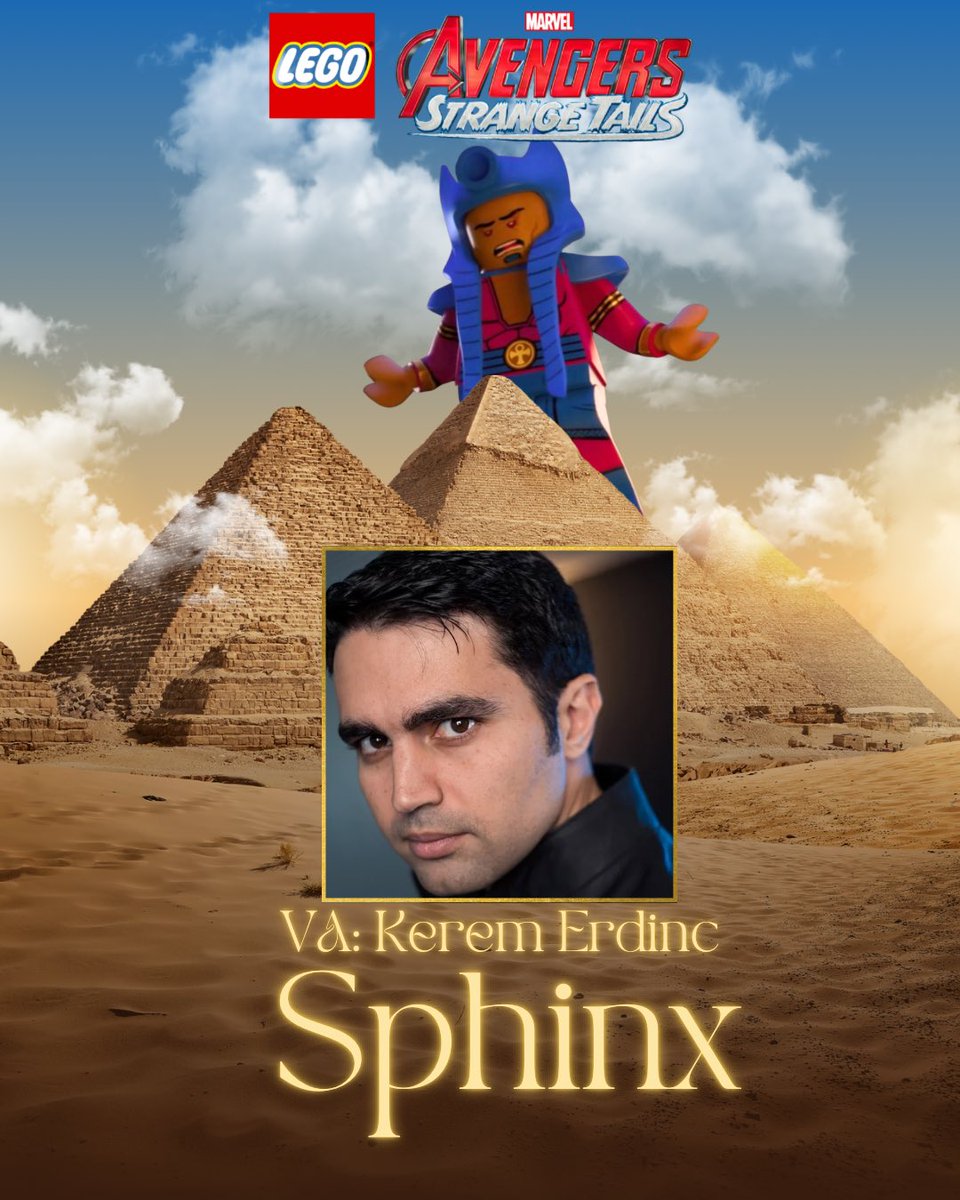KeremIsWhelmed's tweet image. “The Sphinx… LIVES!”

I voice the BIG BAD of the LEGO Marvel Avengers Strange Tails animated film, Anath Na-Mut aka Sphinx! Go check it out now on Disney+!

Endless gratitude to Collette Sunderman, Studiopolis, @Marvel , @LEGO_Group and @DeanPanaroVO for an amazing experience!