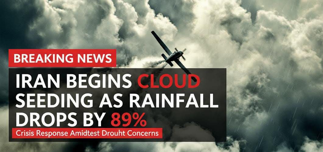 AhsanSpeak's tweet image. ❗/🇮🇷 ایران میں تاریخی خشک سالی کے پیشِ نظر حکومت نے باضابطہ طور پر کلاوڈ سیڈنگ (مصنوعی بارش) کا آغاز کر دیا ہے۔

ملک بھر میں بارش میں 89٪ کمی کے بعد طیاروں کی مدد سے بادلوں میں خصوصی ذرات چھوڑے جا رہے ہیں تاکہ بارش برسنے کے امکانات بڑھ سکیں۔

#ArtificialRain #Iran #RainFall