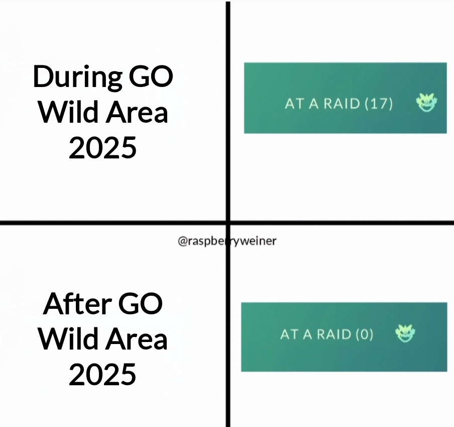 RaspberryWeiner's tweet photo. It's just not the same.. 😔
#PokemonGO #pokemongowildarea https://t.co/1cF5Piymcr