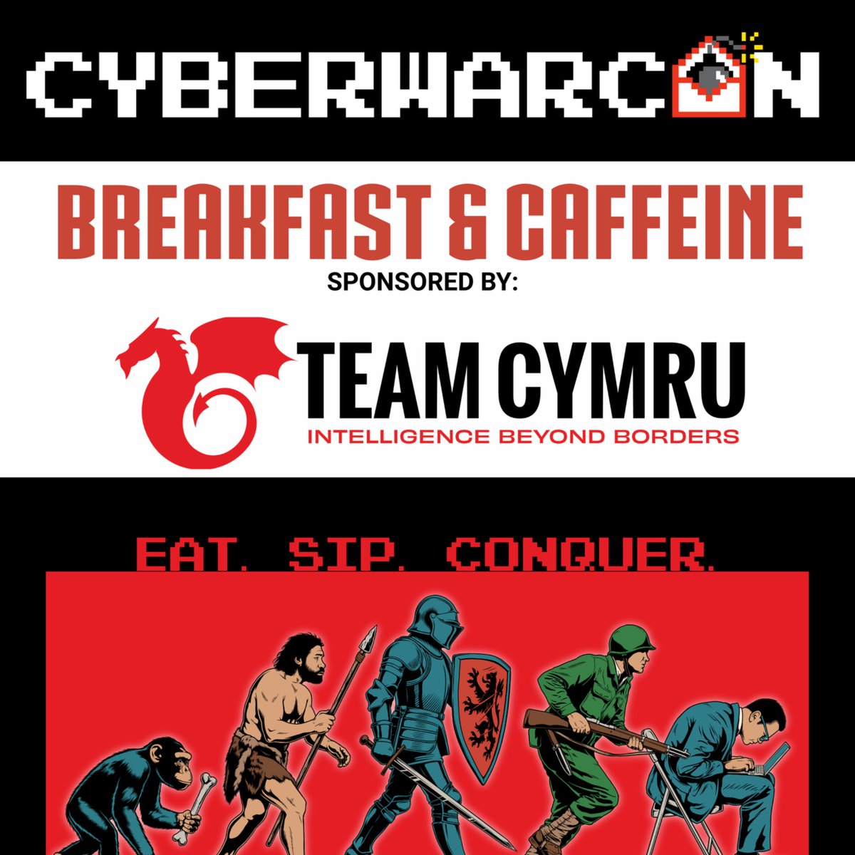 CYBERWARCON's tweet photo. Thank you to Team Cymru for sponsoring breakfast and caffeine this year. Their support ensures attendees have what they need to stay focused and engaged throughout the day.

Eat. Sip. Conquer.

Thank you to Team Cymru for contributing to a productive conference experience. https://t.co/wjFc9ym7iR
