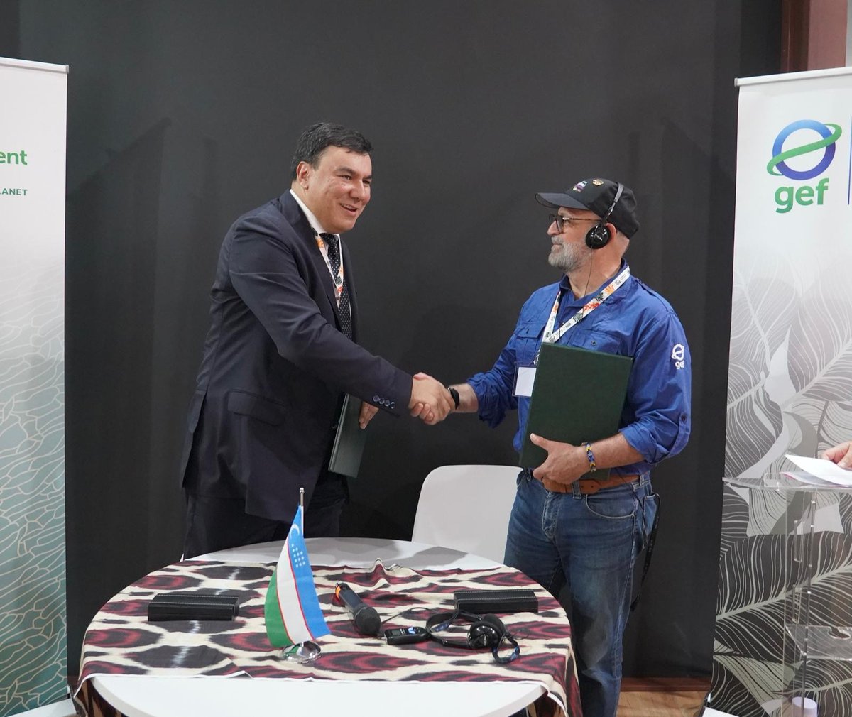 theGEF's tweet image. Breaking from #COP30: GEF CEO Carlos Manuel Rodríguez @cmrodrigueze and Uzbekistan’s Ecology Minister Aziz Abdukhakimov @ecogov_uz announced that the Eighth GEF Assembly will be held in the city of #Samarkand, #Uzbekistan, from May 30 to June 6, 2026: thegef.org/newsroom/press…