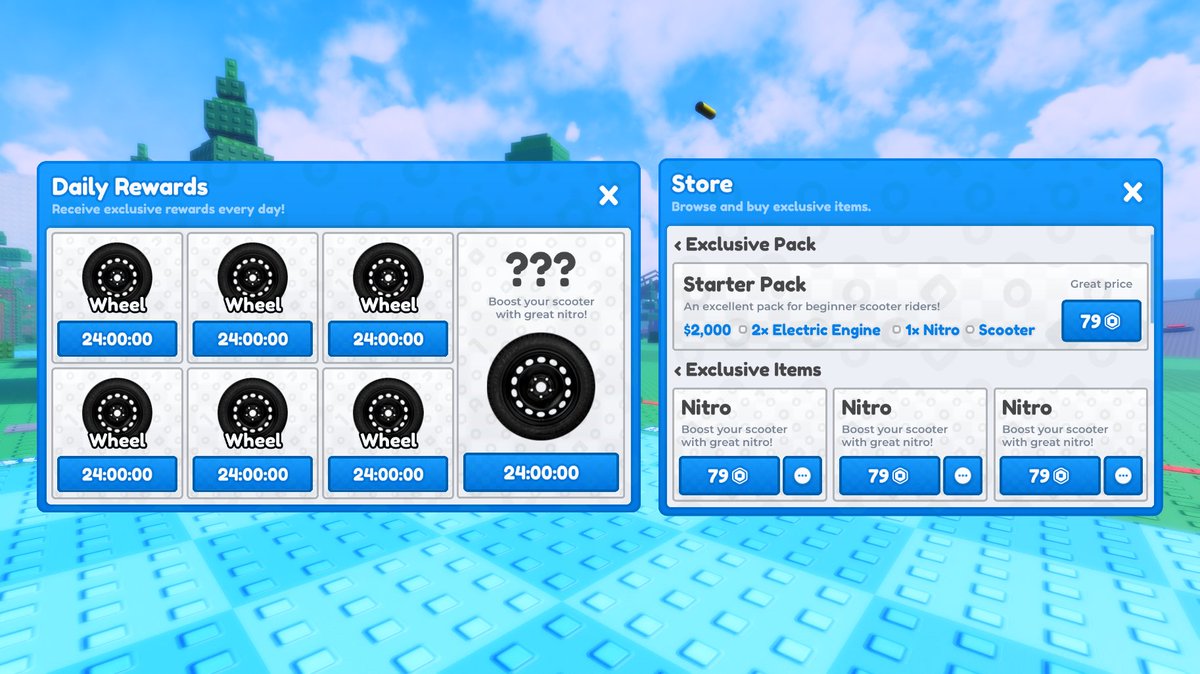 9zh_h's tweet image. 🚧UI Showcase

Worked on this project with friends over the summer and the theme was &quot;Build a&quot; It had some potential, but we couldn&apos;t release it, so i&apos;m finally sharing some of the UI!

New work coming soon
#RobloxDev #RobloxUI #UIUX #GameUI #RobloxDesign #RobloxStudio #RobloxGFX