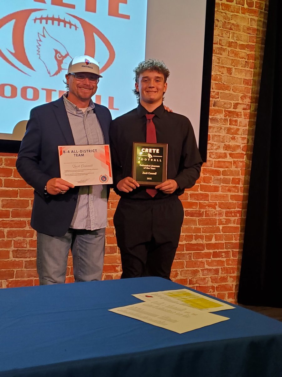 Defensive Lineman of the year award and All District for class B-4. What a great way to end my Senior season. Thanks to all my coaches for pushing me everyday to get better! <a href="/LittrellJosh/">Josh Littrell</a> <a href="/CreteFBrecruits/">Crete Football Recruiting</a> <a href="/CreteCardsFB/">Crete Cardinals Football</a>