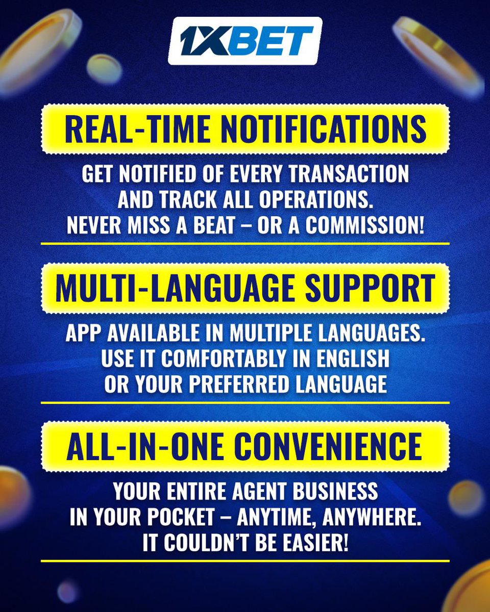 1xbet_lr's tweet image. Take a peek inside the MobCash app! 👀📲
The tool behind every 1xBet agent — simple, smart, and easy to use.
If you can use a smartphone, you can use MobCash.

Here’s what you can do in the app (swipe 👉):

#MobCash #1xBet #BusinessApp #MobileTools #EasyToUse #SmartManagement