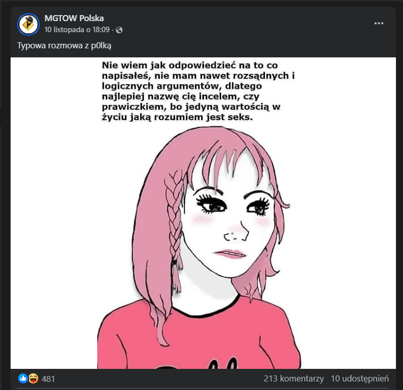 RadFemPilsudski's tweet image. hinduscy incele zaczynają uprawiać propagandę również na Polskim facebooku