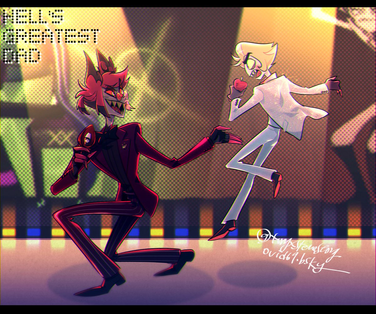 I love our silly dads so much!!!!😭❤️ Their singing and outfits were perfect!!! And I can't stop giggling at their dance off🤣
#hazbinonbroadway