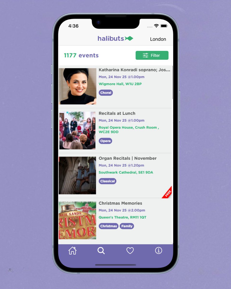 Get ready for a new week in London packed with live music! 🎶
It’s honestly incredible how much this city has to offer.

If you want to stay up to date and have the Halibuts list right at your fingertips, grab the free app - halibuts.com/our-app! 📲✨