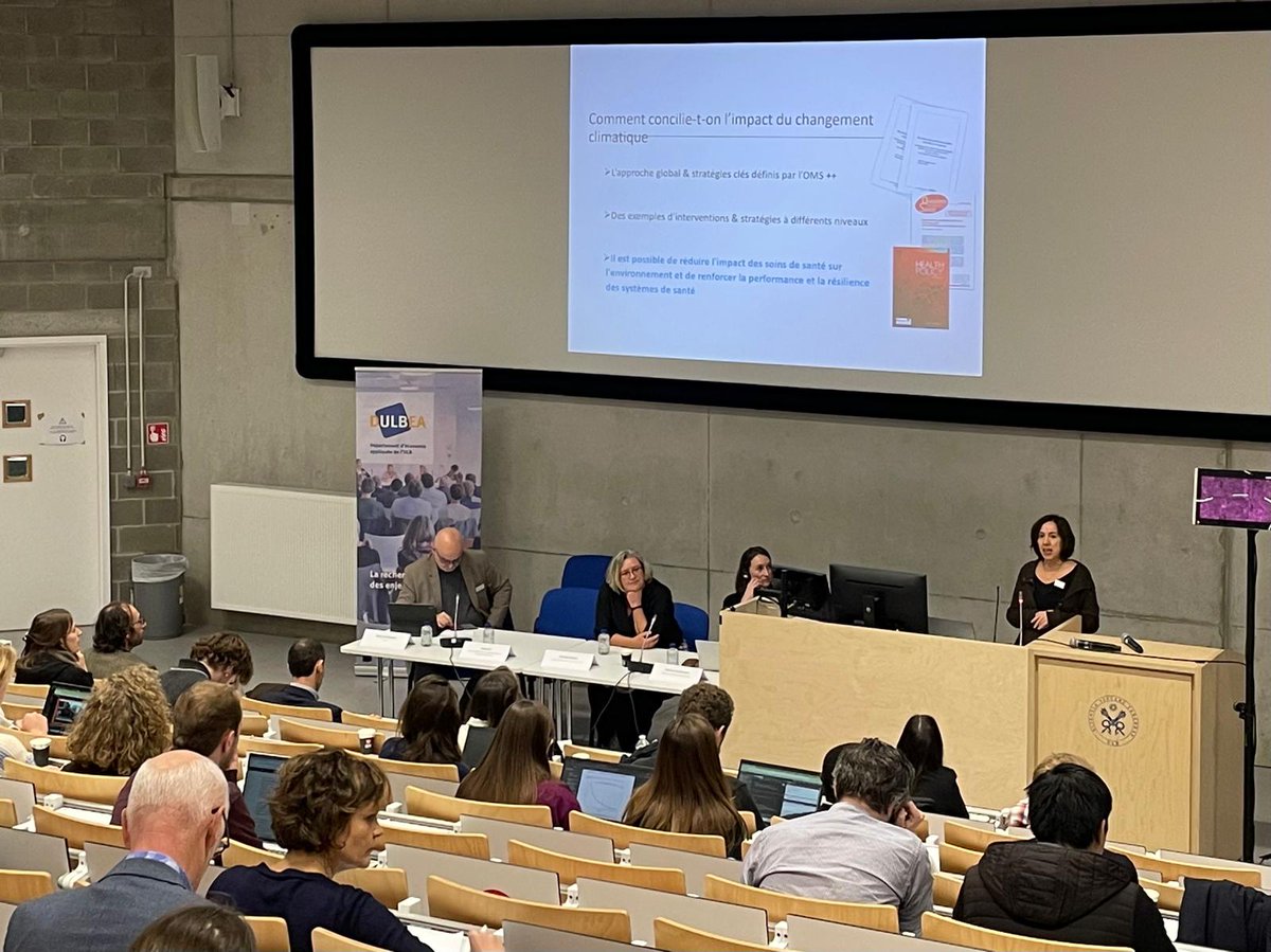Dulbea_Ulb's tweet photo. 🌟 DULBEA ULB &amp; Solidaris – Session 2

How is healthcare tackling climate change? Experts Zeynep Or (IRDES, FR), Marielle Smeets (NEHAP, BE) &amp; Marlous Broekhuizen (NL) shared strategies for resilient, sustainable health systems. 💡

#Health #Sustainability #ClimateChange https://t.co/TbWyEn6B3y