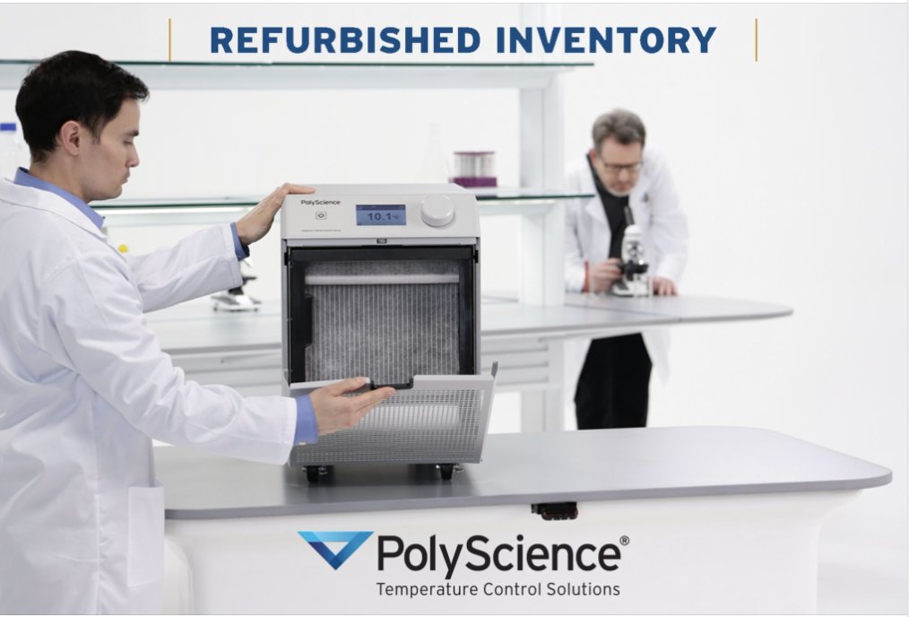 PolyScienceLab's tweet image. PolyScience has select overstock &amp;amp; refurbished units available — and they’re ready for you.

Same rigorous testing. Same performance. Same reliability.
Just faster shipping and a better price.
Looking for a deal without sacrificing quality?
👉 polyscience.com/refurbished-in…